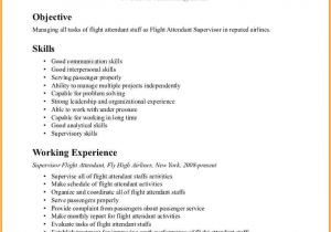 Simple Resume format for Flight attendant 20 Flight attendant Resume No Experience