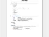 Simple Resume format for Freshers Doc Resume Template for Freshers 18 Samples In Word Pdf