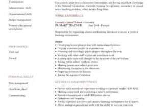 Simple Resume format for Primary Teachers Primary School Teacher Cv Sample Printable Receipt Template