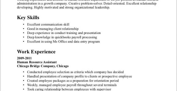 Simple Resume Sample without Experience Best Resume Examples