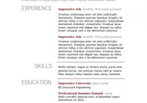 Simple Resume Templates Free Simple Resume Template Word Learnhowtoloseweight Net
