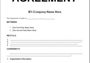 Simple Service Contract Template Doc Simple Template Example Of Contract Agreement Between Two