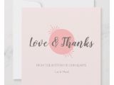 Simple Thank You Card Wording Simple Pink Love Thanks Card Thanks Card Pink Love Pink