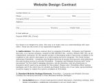 Simple Web Design Contract Template Web Design Contract