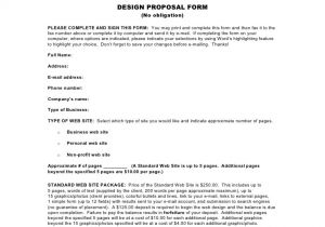 Simple Website Design Proposal Template Download A Web Design Proposal form