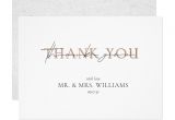 Simple Wedding Thank You Card Wording Copper Typography Simple Minimal Wedding Thank You