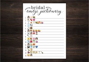 Simple Wedding Wishes to Write In A Card Bridal Shower Wedding Emoji Pictionary Game Bridal Shower