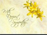 Simple Words for A Sympathy Card Stock Photo Sympathy Card Featuring Pretty Day Lilies On A