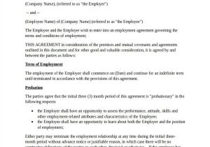 Simple Work Contract Template 22 Employee Contract Templates Docs Word