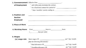Simple Work Contract Template Simple Contract Template 9 Download Free Documents In