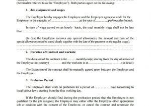 Simple Works Contract Template Sample Contract Agreement 12 Documents In Pdf Word