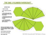 Sims Plumbob Template Plumbob Papercraft Snw Simsnetwork Com