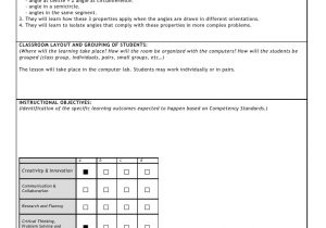 Singapore Math Lesson Plan Template Ict Lesson Plan for Sec 3 E Geometrical Properties Of Circle