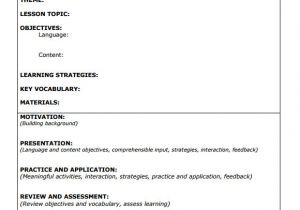 Siop Lesson Plan Template 2 Example 8 Siop Lesson Plan Templates Download Free Documents In