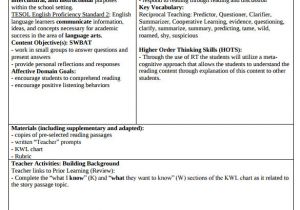 Siop Lesson Plan Template 2 Example 9 Siop Lesson Plan Templates Sample Templates