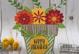 Sizzix Card Flower and Circle Drop-ins Pin On Cricut Card Fold Its