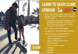 Skateboard Sponsorship Contract Template Exposure 2017 Sponsorship Opportunities