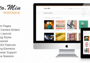 Skeleton Responsive Template Photomin Responsive HTML Template Multipurpose themes