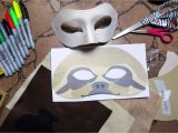 Sloth Mask Template Happenstance Wedding Felt Animal Masks