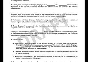 Small Business Employee Contract Template Create An Employment Contract In Minutes Legaltemplates