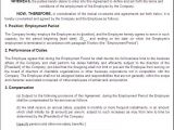 Small Business Employee Contract Template Printable Sample Employment Contract Sample form Laywers