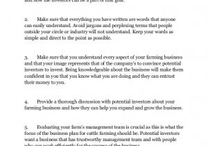 Small Cattle Farm Business Plan Template Cattle Ranch Business Plan Template Templates Resume