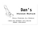 Small Engine Repair Business Card Templates Mower and Small Engine Repair Business Card Zazzle