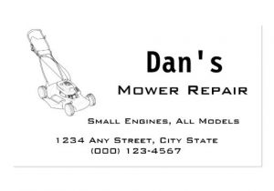 Small Engine Repair Business Card Templates Mower and Small Engine Repair Business Card Zazzle