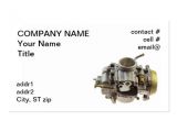 Small Engine Repair Business Card Templates Small Engine Carburetor Double Sided Standard Business