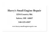 Small Engine Repair Business Card Templates Small Engine Repair Business Card Templates