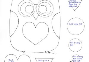 Small Owl Template July 25 Bean Bags