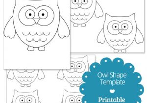 Small Owl Template Printable Owl Shape Template Printable Treats Com