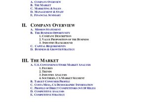 Small Retail Business Plan Template Unusual Gas Station Business Plan Sample Pdf 9 Best Images