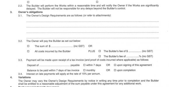 Small Works Contract Template Small Works Contract Template Sampletemplatess