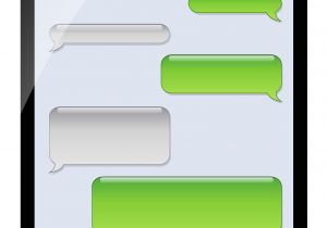 Sms Template iPhone Green iPhone Clipart