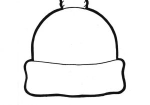 Snow Hat Template Winter Hat Template 135867 Winter Hat Coloring Page Hats