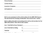 Snow Plowing Bid Proposal Template 10 Best Images Of Snow Plow Proposal forms Snow Removal