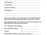 Snow Plowing Bid Proposal Template 10 Best Images Of Snow Plow Proposal forms Snow Removal
