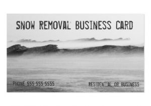 Snow Plowing Business Card Template Snow Removal Lake Michigan Blizzard Business Card