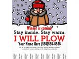 Snow Plowing Flyer Template Snow Plowing Plow Service Marketing Template Personalized