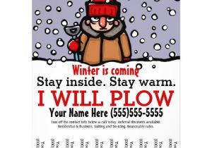 Snow Plowing Flyer Template Snow Plowing Plow Service Marketing Template Personalized