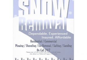 Snow Plowing Flyer Template Snow Plowing Service Removal Business Flyer Zazzle