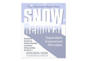 Snow Plowing Flyer Template Snow Removal Plowing Customizable Template Flyer Design