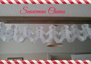 Snowman Paper Chain Template Easy and Inexpensive Christmas Papercrafts Mum 39 S the Word
