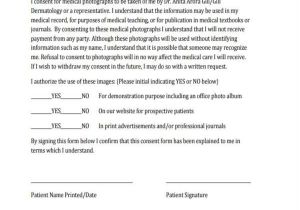 Sobriety Contract Template Consent form Templates