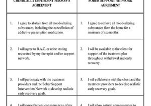 Sobriety Contract Template sobriety Contract form 1784 T30c Manual Pdf