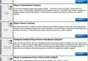 Soccer Player Contract Template Travel softball Player Contract Pdf
