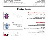 Soccer Player Resume Sample soccer Cv Resume