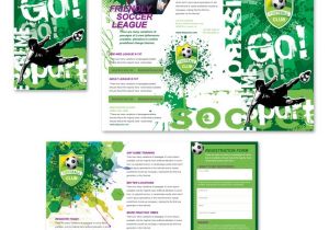 Soccer Team Brochure Template soccer Club Tri Fold Brochure Template