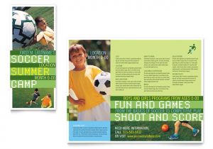 Soccer Team Brochure Template soccer Sports Camp Brochure Template Design